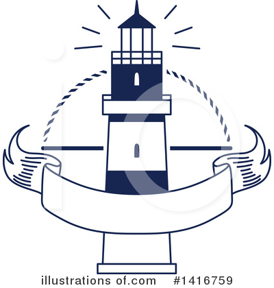 Royalty-Free (RF) Lighthouse Clipart Illustration by Vector Tradition SM - Stock Sample #1416759