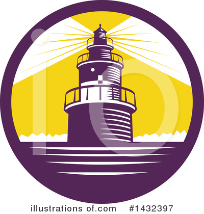 Lighthouse Clipart #1432397 by patrimonio