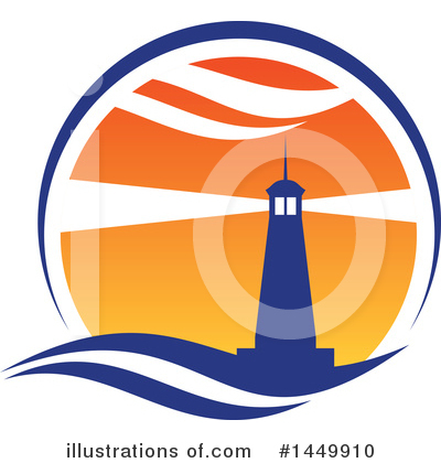Royalty-Free (RF) Lighthouse Clipart Illustration by Vector Tradition SM - Stock Sample #1449910