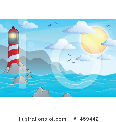 Royalty-Free (RF) Lighthouse Clipart Illustration by visekart - Stock Sample #1459442