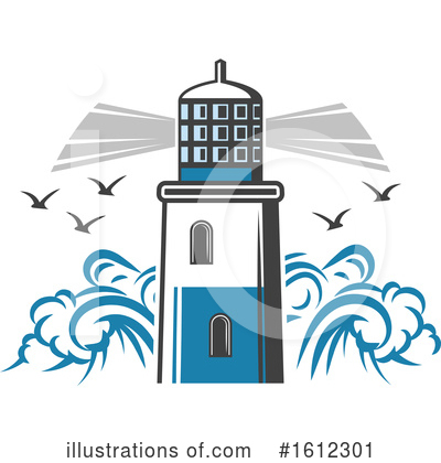 Royalty-Free (RF) Lighthouse Clipart Illustration by Vector Tradition SM - Stock Sample #1612301