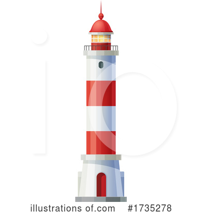 Royalty-Free (RF) Lighthouse Clipart Illustration by Vector Tradition SM - Stock Sample #1735278