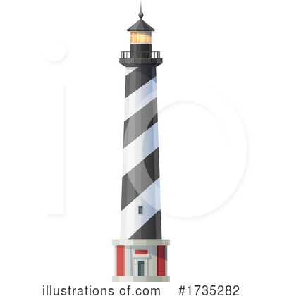 Royalty-Free (RF) Lighthouse Clipart Illustration by Vector Tradition SM - Stock Sample #1735282