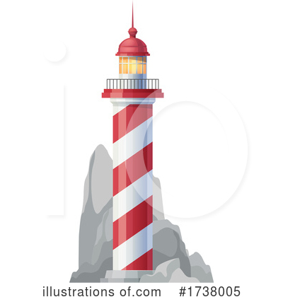 Royalty-Free (RF) Lighthouse Clipart Illustration by Vector Tradition SM - Stock Sample #1738005