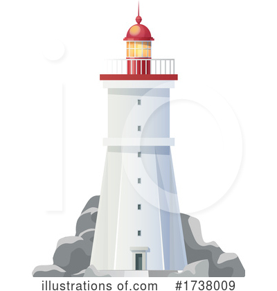 Royalty-Free (RF) Lighthouse Clipart Illustration by Vector Tradition SM - Stock Sample #1738009