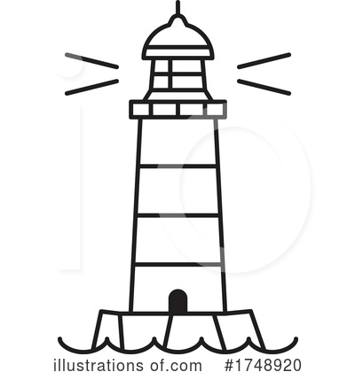 Royalty-Free (RF) Lighthouse Clipart Illustration by Vector Tradition SM - Stock Sample #1748920