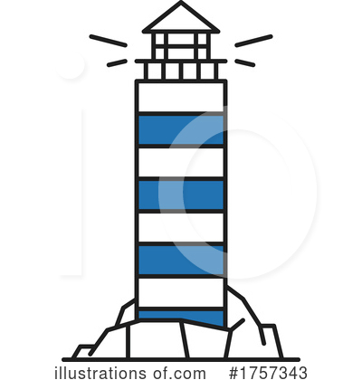 Royalty-Free (RF) Lighthouse Clipart Illustration by Vector Tradition SM - Stock Sample #1757343