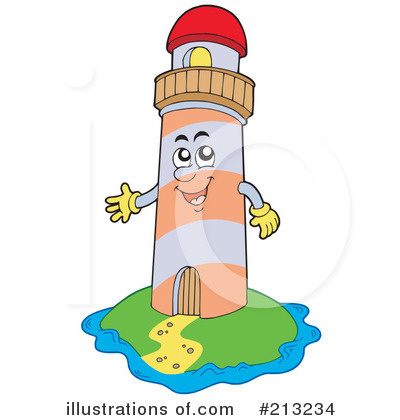 Royalty-Free (RF) Lighthouse Clipart Illustration by visekart - Stock Sample #213234