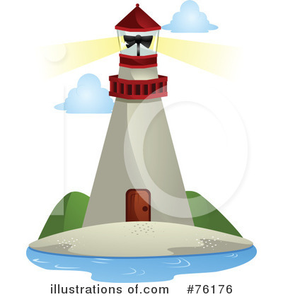 Royalty-Free (RF) Lighthouse Clipart Illustration by BNP Design Studio - Stock Sample #76176