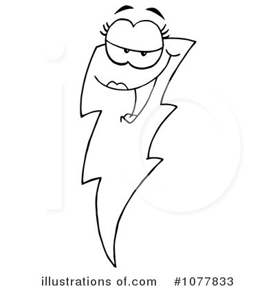 Royalty-Free (RF) Lightning Clipart Illustration by Hit Toon - Stock Sample #1077833