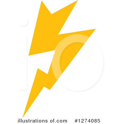 Lightning Bolt Clipart #1274085 by Vector Tradition SM