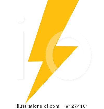 Lightning Bolt Clipart #1274101 by Vector Tradition SM