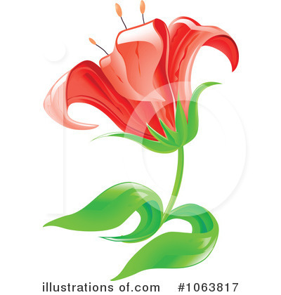 Lilies Clipart #1063817 by Vector Tradition SM