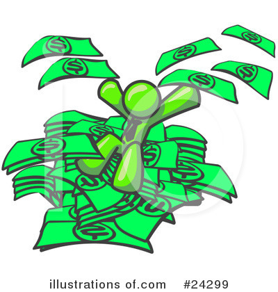 Royalty-Free (RF) Lime Green Collection Clipart Illustration by Leo Blanchette - Stock Sample #24299