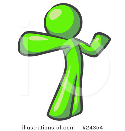 Royalty-Free (RF) Lime Green Collection Clipart Illustration by Leo Blanchette - Stock Sample #24354