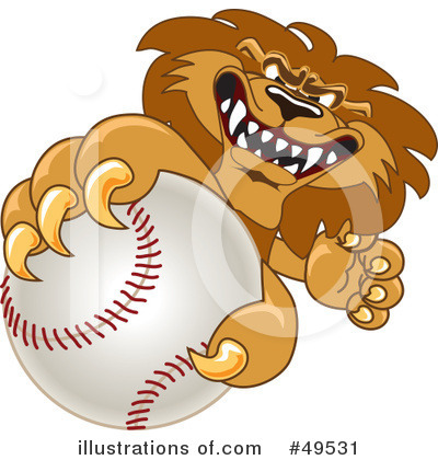 Lion Character Clipart #49531 by Mascot Junction