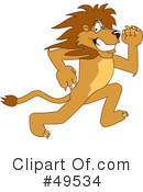 Lion Character Clipart #49534 by Mascot Junction