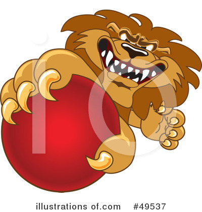 Royalty-Free (RF) Lion Character Clipart Illustration by Mascot Junction - Stock Sample #49537