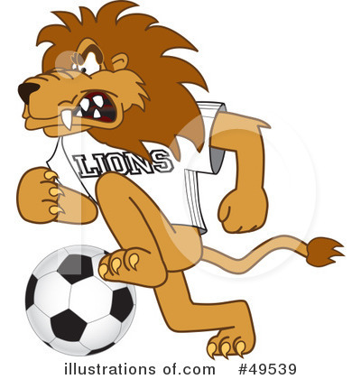 Royalty-Free (RF) Lion Character Clipart Illustration by Mascot Junction - Stock Sample #49539