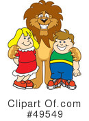 Lion Character Clipart #49549 by Mascot Junction