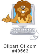 Lion Character Clipart #49563 by Mascot Junction