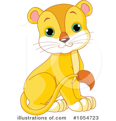 Royalty-Free (RF) Lion Clipart Illustration by Pushkin - Stock Sample #1054723