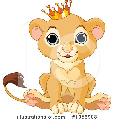 Royalty-Free (RF) Lion Clipart Illustration by Pushkin - Stock Sample #1056908