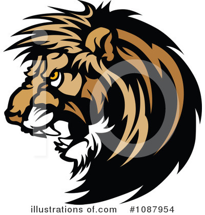 Royalty-Free (RF) Lion Clipart Illustration by Chromaco - Stock Sample #1087954