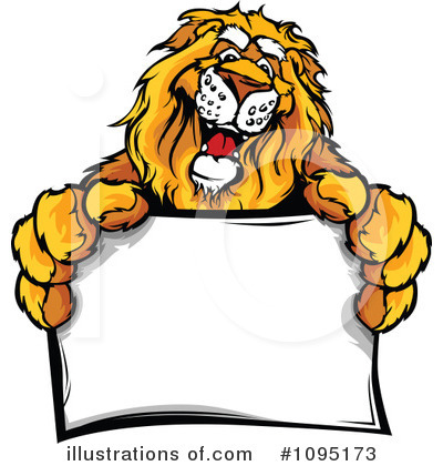 Royalty-Free (RF) Lion Clipart Illustration by Chromaco - Stock Sample #1095173