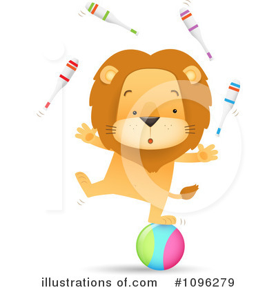 Royalty-Free (RF) Lion Clipart Illustration by Qiun - Stock Sample #1096279