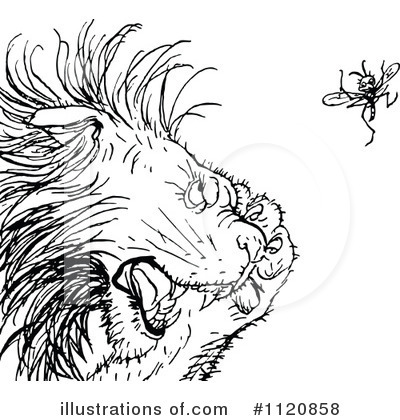 Royalty-Free (RF) Lion Clipart Illustration by Prawny Vintage - Stock Sample #1120858