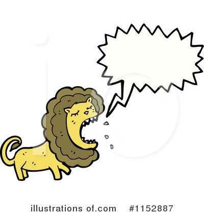 Royalty-Free (RF) Lion Clipart Illustration by lineartestpilot - Stock Sample #1152887