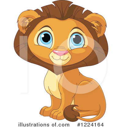 Royalty-Free (RF) Lion Clipart Illustration by Pushkin - Stock Sample #1224164