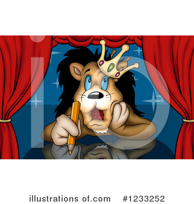 Royalty-Free (RF) Lion Clipart Illustration by dero - Stock Sample #1233252