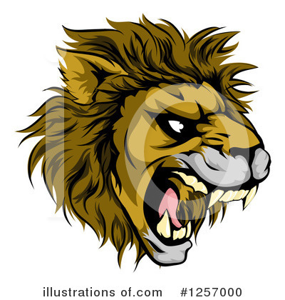 Lion Clipart #1257000 by AtStockIllustration