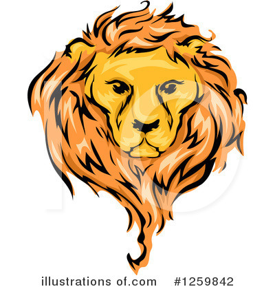 Male Lion Clipart #1259842 by BNP Design Studio
