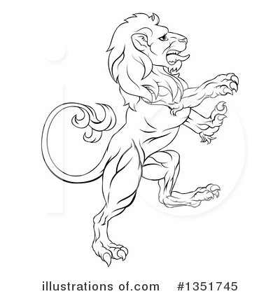 Royalty-Free (RF) Lion Clipart Illustration by AtStockIllustration - Stock Sample #1351745