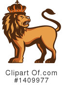 Lion Clipart #1409977 by patrimonio