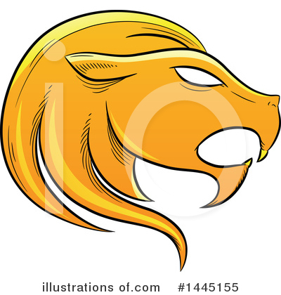 Royalty-Free (RF) Lion Clipart Illustration by cidepix - Stock Sample #1445155