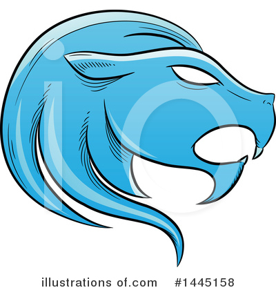 Royalty-Free (RF) Lion Clipart Illustration by cidepix - Stock Sample #1445158