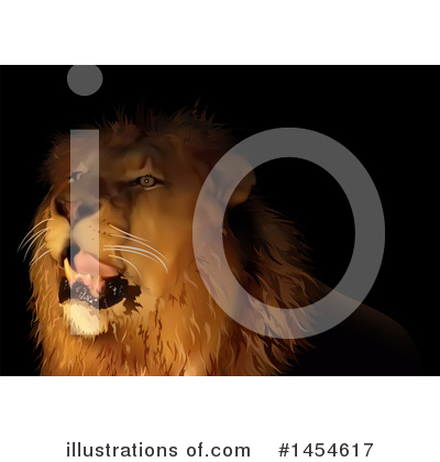 Royalty-Free (RF) Lion Clipart Illustration by dero - Stock Sample #1454617