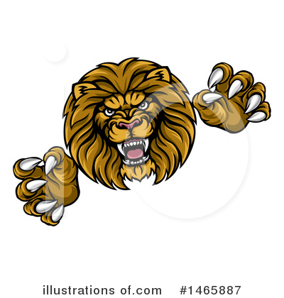 Royalty-Free (RF) Lion Clipart Illustration by AtStockIllustration - Stock Sample #1465887