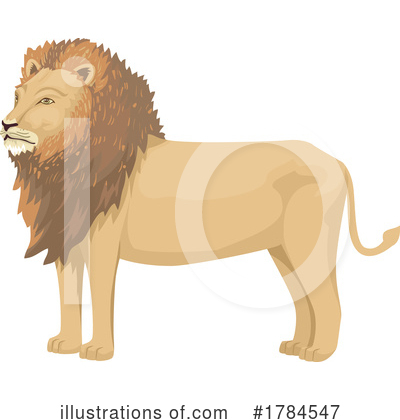 Male Lion Clipart #1784547 by BNP Design Studio