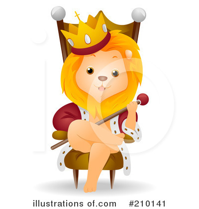 Royalty-Free (RF) Lion Clipart Illustration by BNP Design Studio - Stock Sample #210141