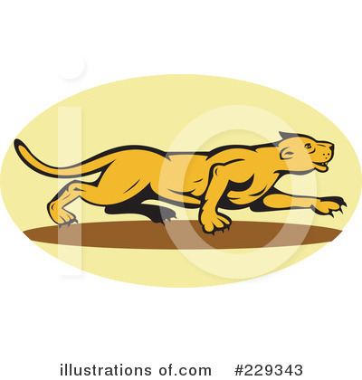 Royalty-Free (RF) Lion Clipart Illustration by patrimonio - Stock Sample #229343