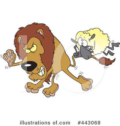 Royalty-Free (RF) Lion Clipart Illustration by toonaday - Stock Sample #443068