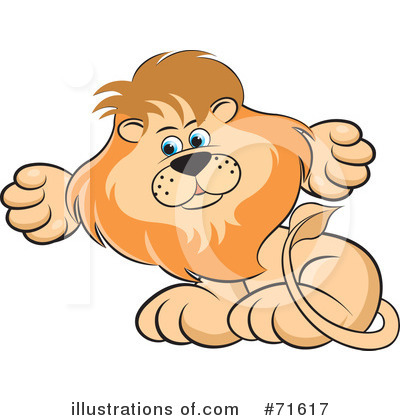 Royalty-Free (RF) Lion Clipart Illustration by Lal Perera - Stock Sample #71617