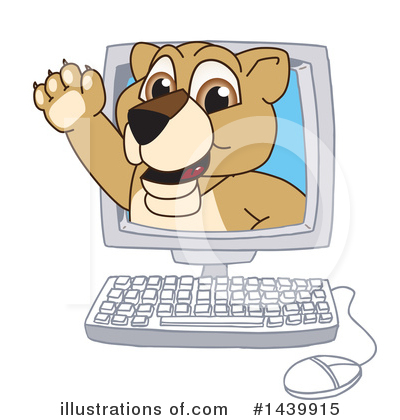 Lion School Mascot Clipart #1439915 by Mascot Junction