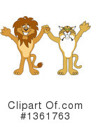 Lion School Mascot Clipart #1361763 by Mascot Junction