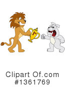 Lion School Mascot Clipart #1361769 by Mascot Junction